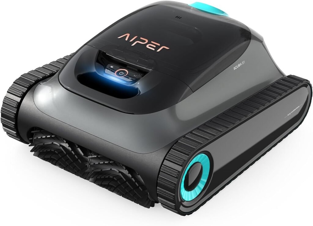 (2024 New) AIPER Scuba S1 Cordless Robotic Pool Cleaner, Pool Vacuum for Inground Pools, Wall and Waterline Cleaning, WavePath 2.0 Smart Navigation, 150 min Battery Life, for Pools up to 1,600 Sq.ft (2024 New) AIPER Scuba S1 Cordless Robotic Pool Cleaner, Pool Vacuum for Inground Pools, Wall and Waterline Cleaning, WavePath 2.0 Smart Navigation, 150 min Battery Life, for Pools up to 1,600 Sq.ft