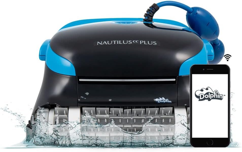 Dolphin Nautilus CC Plus Wi-Fi Robotic Pool Vacuum Cleaner up to 50 FT - Wall Climbing Dolphin Nautilus CC Plus Wi-Fi Robotic Pool Vacuum Cleaner up to 50 FT - Wall Climbing